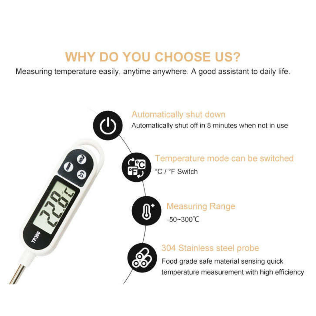 Termometro de cocina digital con bateria