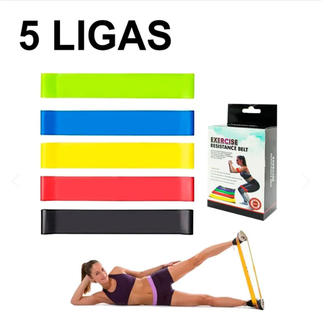 Set de bandas elásticas x 5